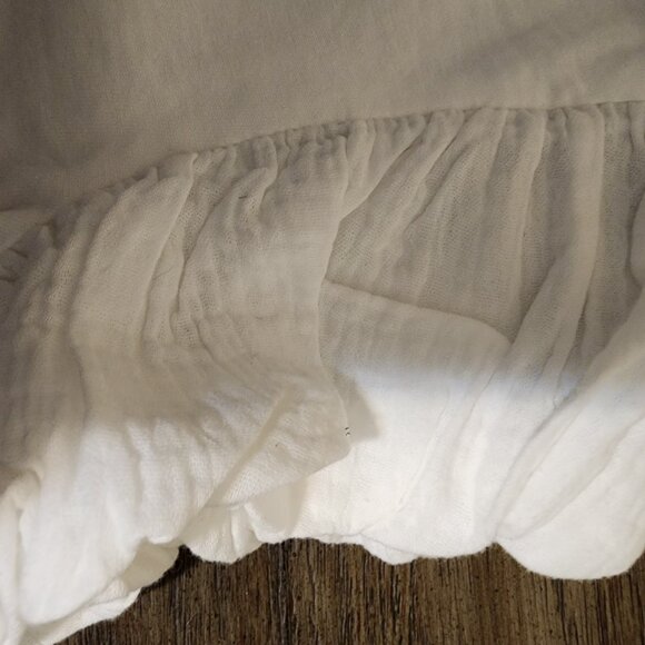 English Factory Puff Sleeve Shirt NWOT White Small - Picture 6 of 12